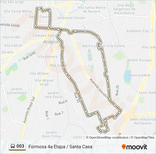 003 Bus Line Map