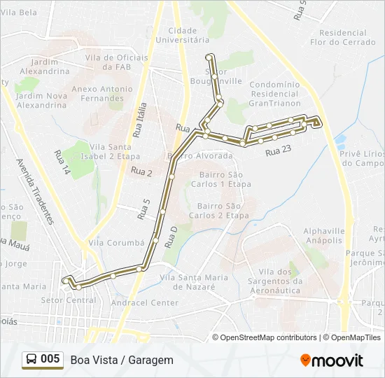 005 Bus Line Map