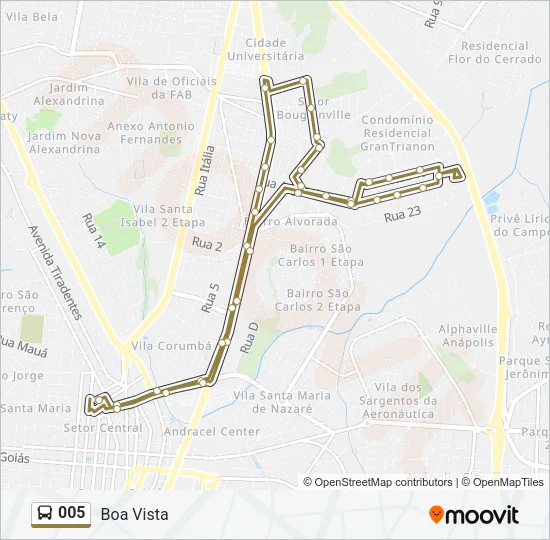 005 Bus Line Map