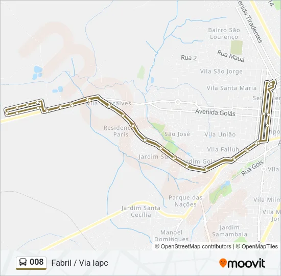 008 Bus Line Map