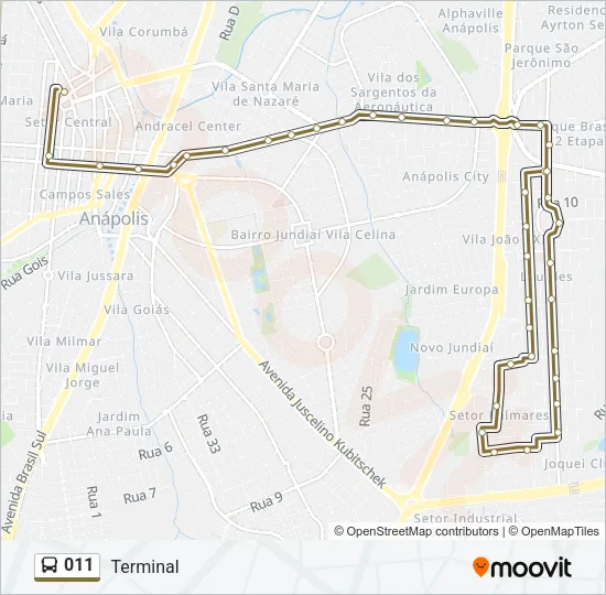 011 Bus Line Map