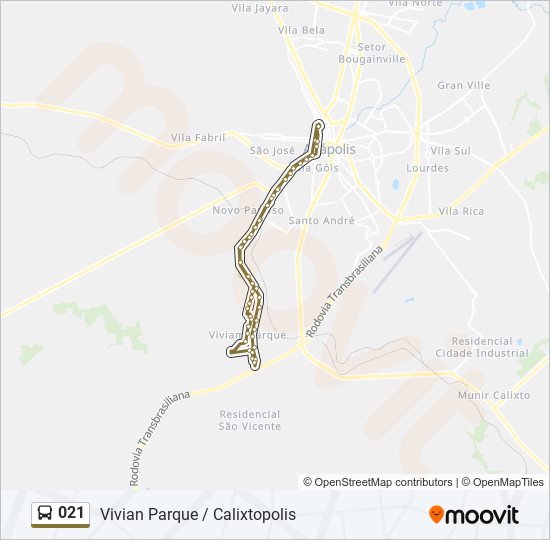 021 bus Line Map