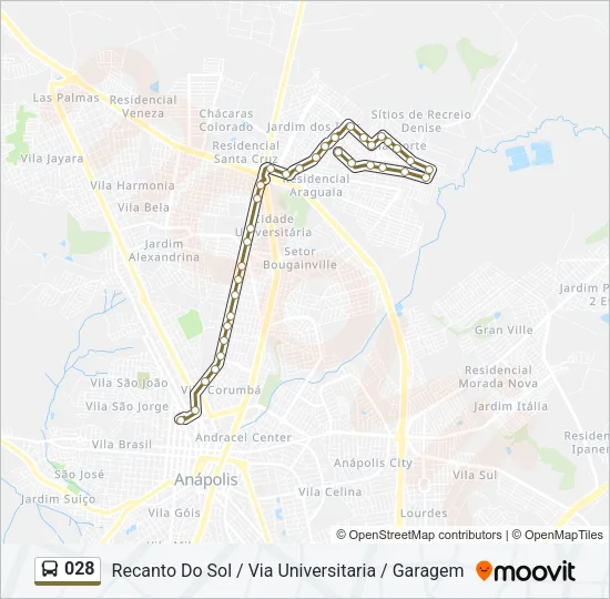 028 Bus Line Map
