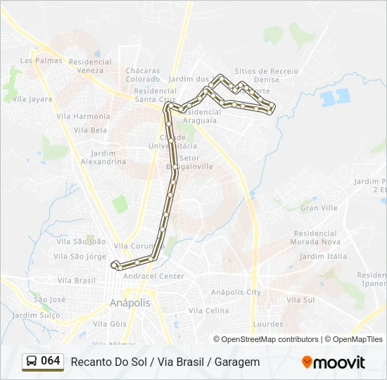 064 Bus Line Map