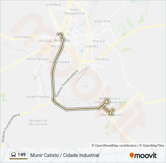 149 Bus Line Map