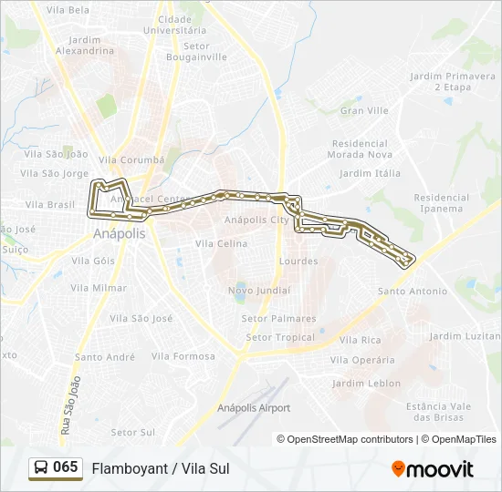 065 Bus Line Map