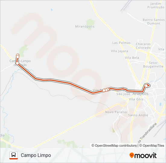 SEMIURBANO Bus Line Map