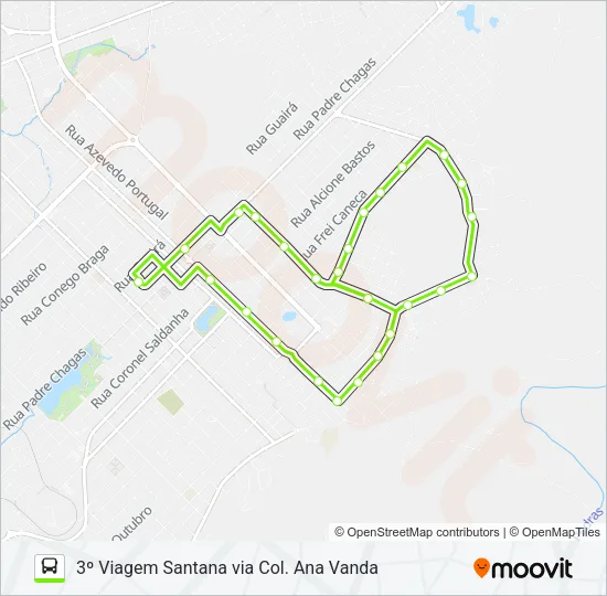 3 SANTANA Bus Line Map