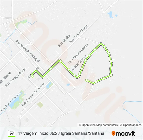 3 SANTANA Bus Line Map
