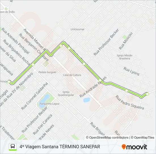 3 SANTANA Bus Line Map