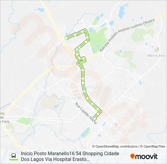 50 UTFPR/SHOPPING Bus Line Map