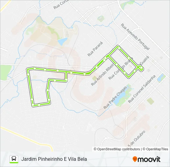53 JARDIM PINHEIRINHO Bus Line Map