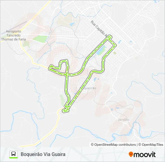28 BOQUEIRÃO VIA GUAIRA Bus Line Map
