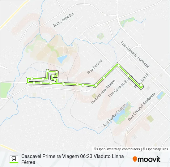 2 CASCAVEL Bus Line Map