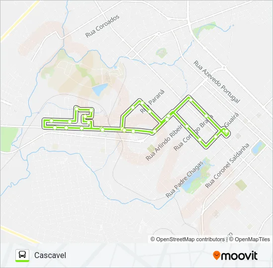 2 CASCAVEL Bus Line Map