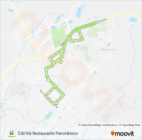 13 CONRADINHO/CDI VIA GUAIRA Bus Line Map
