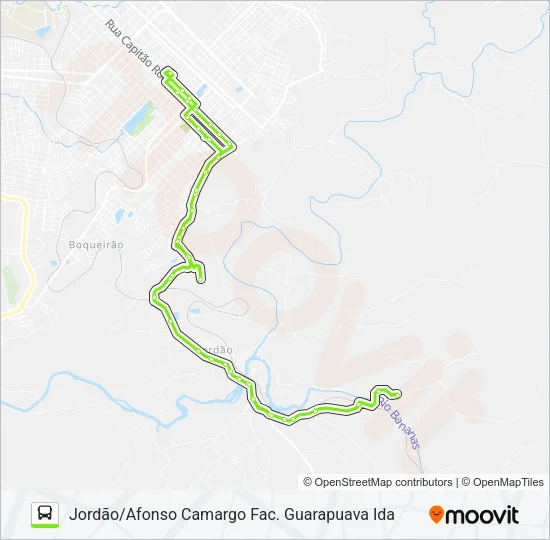 24 JORDÃO Bus Line Map