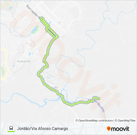 24 JORDÃO Bus Line Map