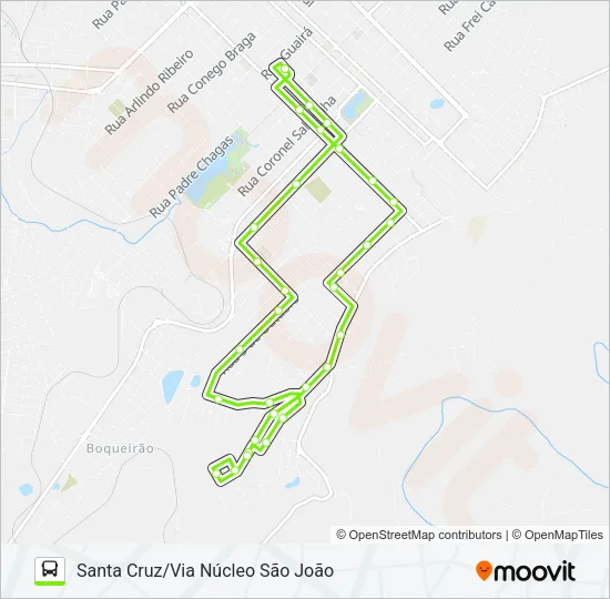 11 SANTA CRUZ Bus Line Map