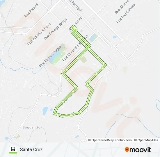 11 SANTA CRUZ Bus Line Map