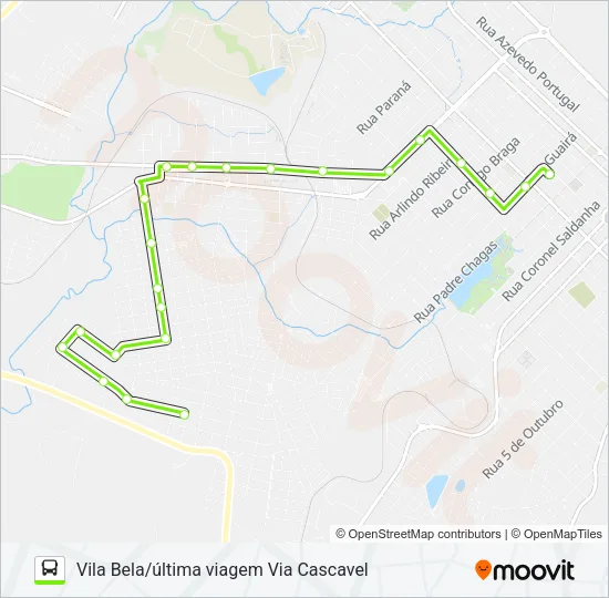 10 VILA BELA Bus Line Map