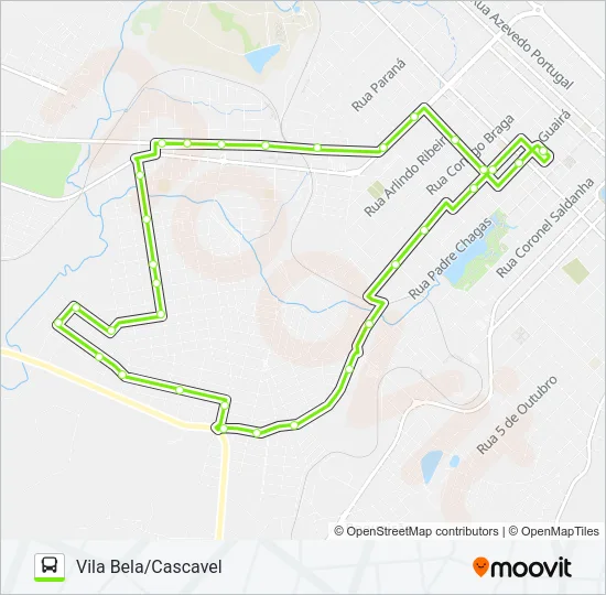 10 VILA BELA Bus Line Map