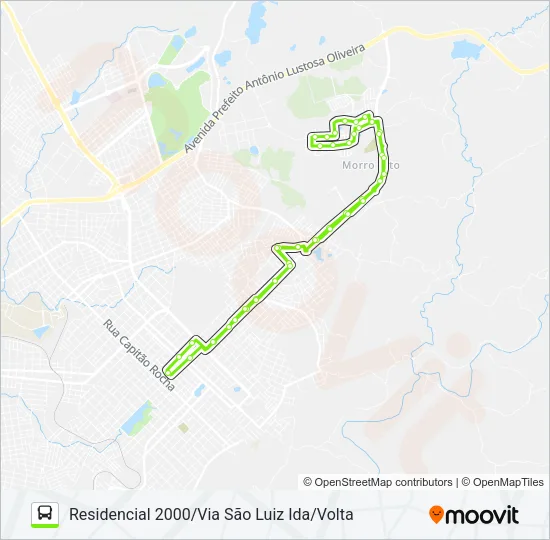 36 RESIDENCIAL 2000 Bus Line Map