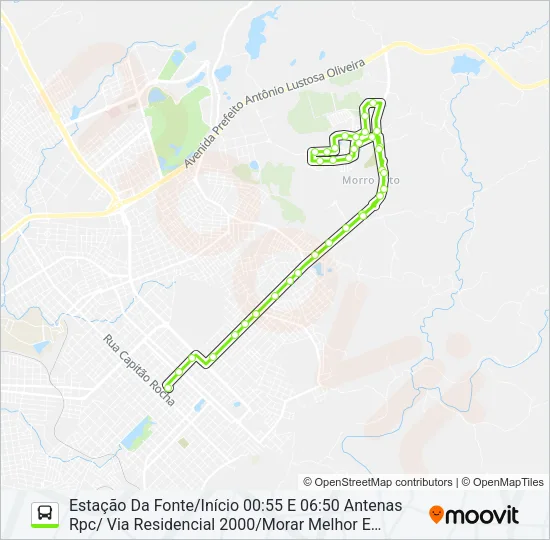 36 RESIDENCIAL 2000 Bus Line Map