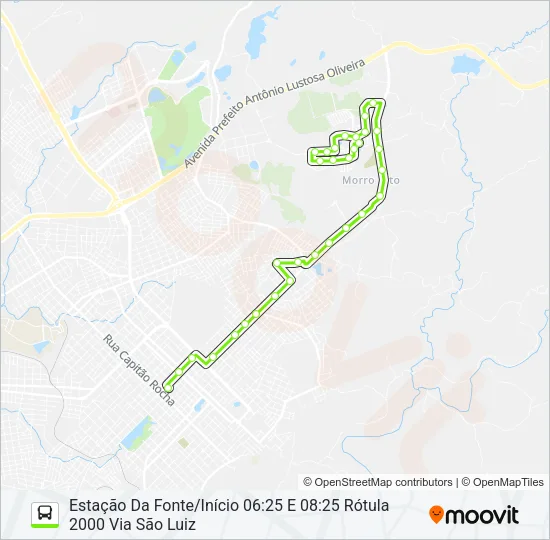 36 RESIDENCIAL 2000 Bus Line Map