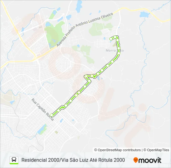 36 RESIDENCIAL 2000 Bus Line Map