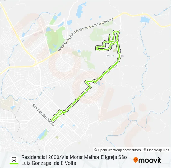 36 RESIDENCIAL 2000 Bus Line Map