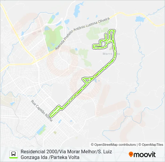 36 RESIDENCIAL 2000 Bus Line Map