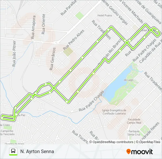 9 AYRTON SENNA Bus Line Map