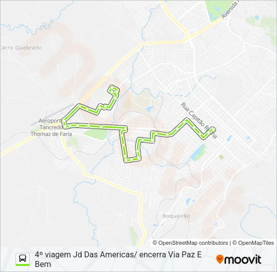 22 JD DAS AMERICAS Bus Line Map