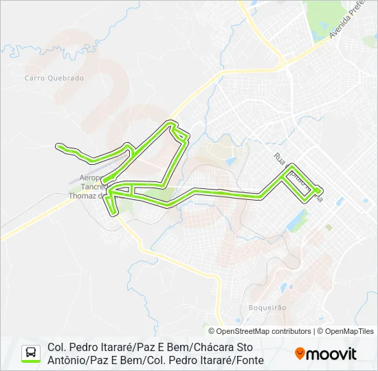 27 INTERBAIRROS Bus Line Map