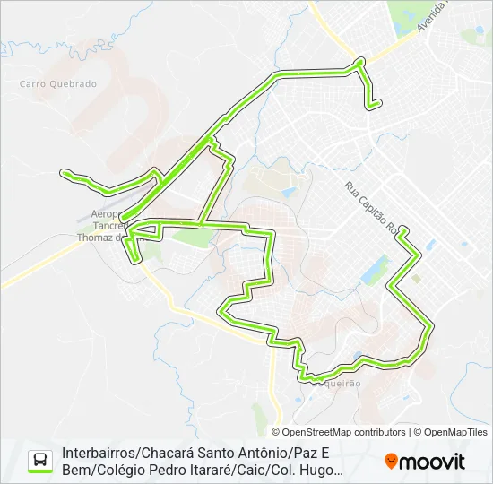 27 INTERBAIRROS Bus Line Map