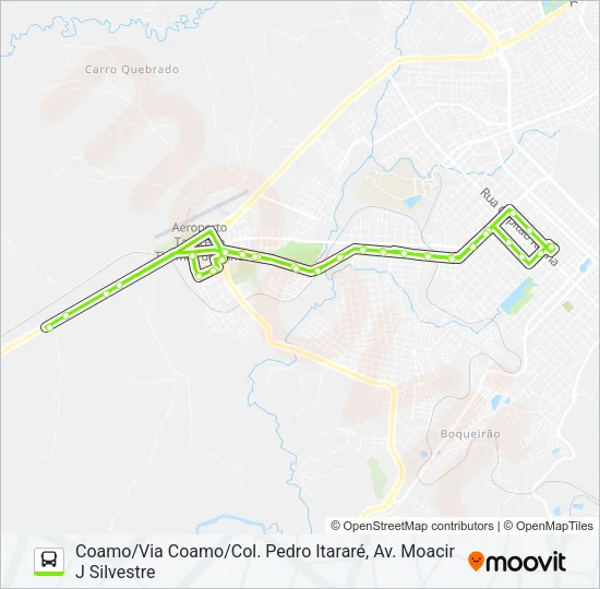 34 COAMO Bus Line Map