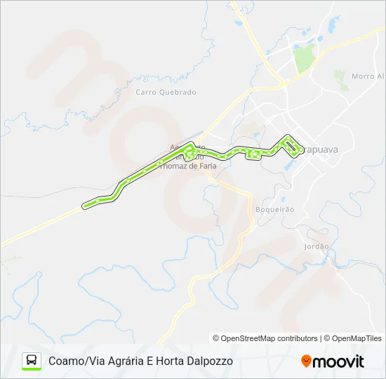 34 COAMO Bus Line Map