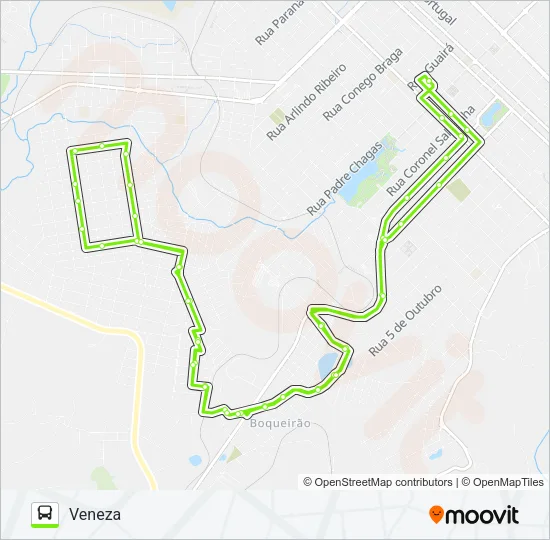 16 VENEZA Bus Line Map