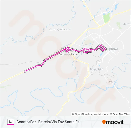 034 COAMO Bus Line Map