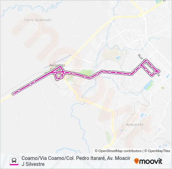 034 COAMO Bus Line Map