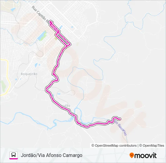 024 JORDÃO Bus Line Map