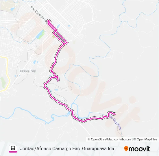 024 JORDÃO Bus Line Map