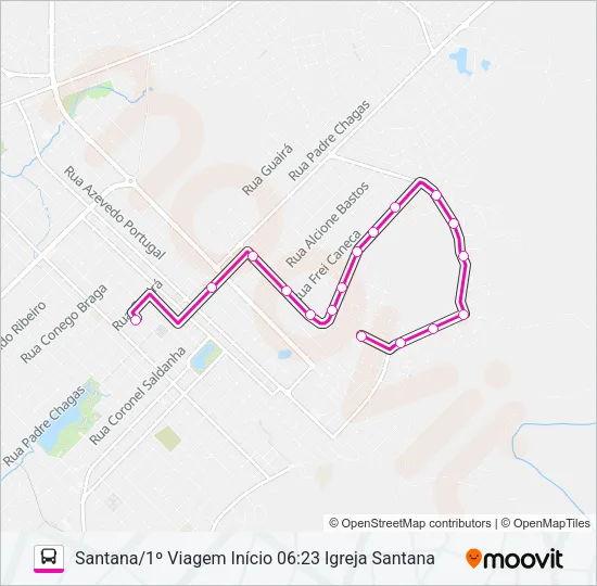 003 SANTANA Bus Line Map