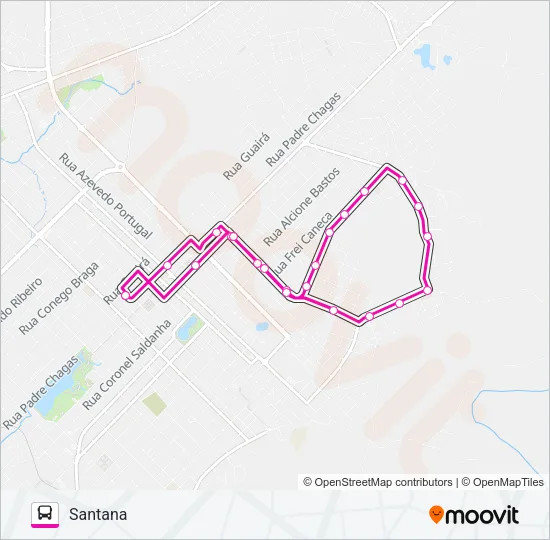003 SANTANA Bus Line Map
