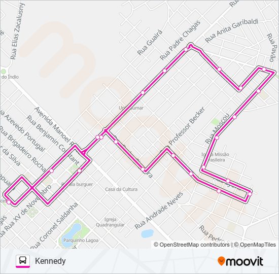 026 KENNEDY bus Line Map