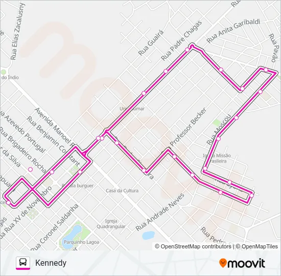 026 KENNEDY Bus Line Map