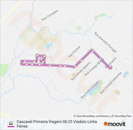 002 CASCAVEL Bus Line Map