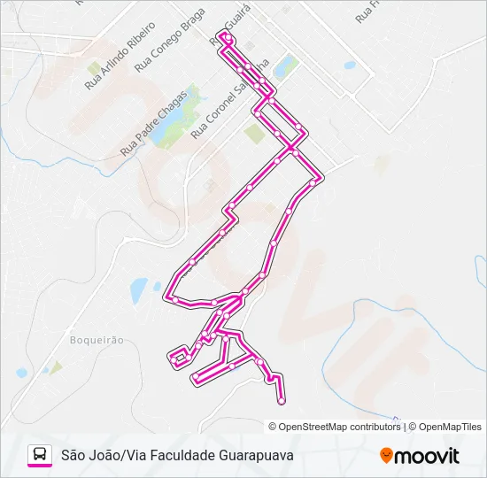 021 SÃO JOÃO Bus Line Map