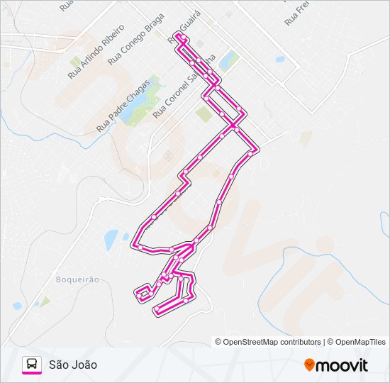 021 SÃO JOÃO bus Line Map